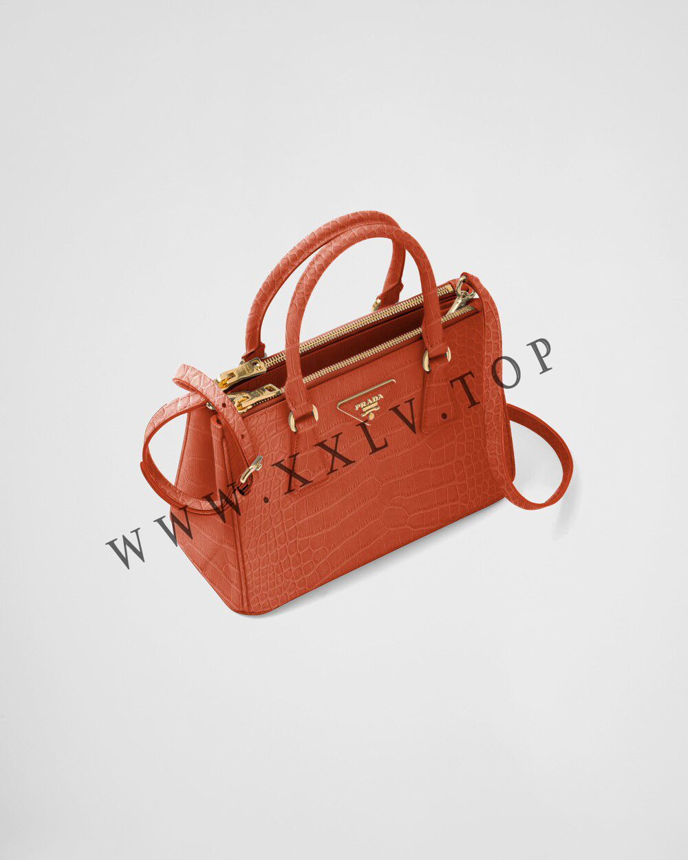 Small Prada Galleria crocodile leather bag - Image 2