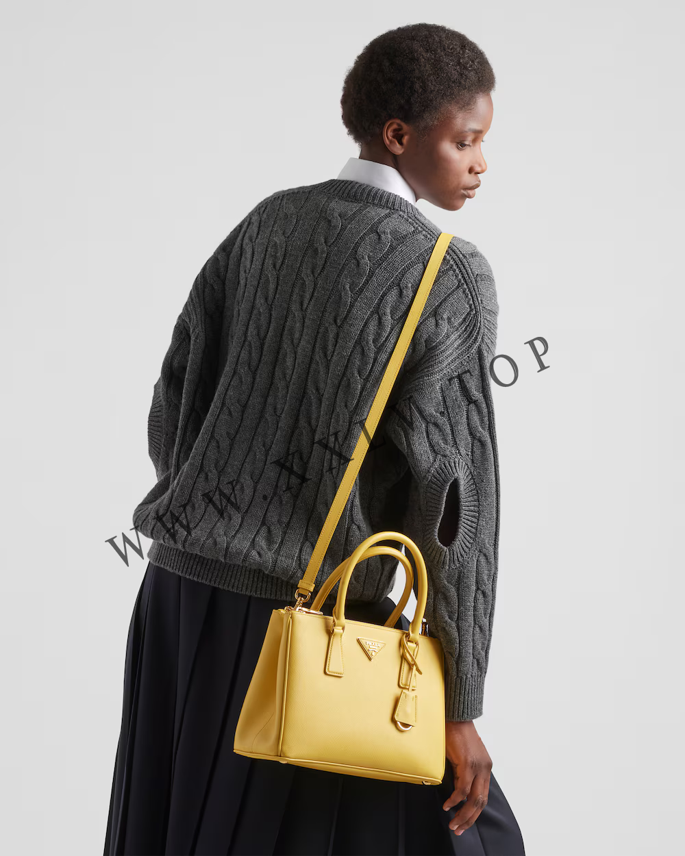 Medium Prada Galleria Saffiano leather bag - Image 5
