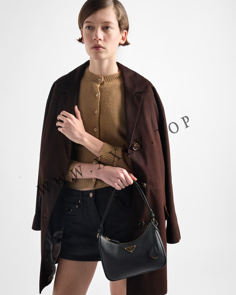 Prada Re-Edition Saffiano leather mini bag - Image 2