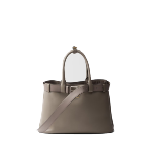 Prada Buckle large leather handbag with belt