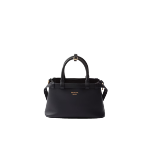 Prada Buckle small leather handbag with double belt
