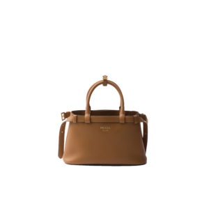 Prada Buckle small leather handbag with double belt