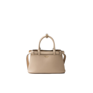 Prada Buckle small leather handbag with double belt