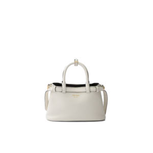 Prada Buckle small leather handbag with double belt