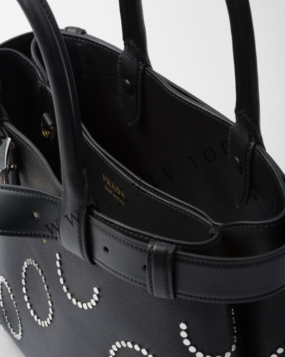 Prada Buckle small leather bag with appliqués - Image 3