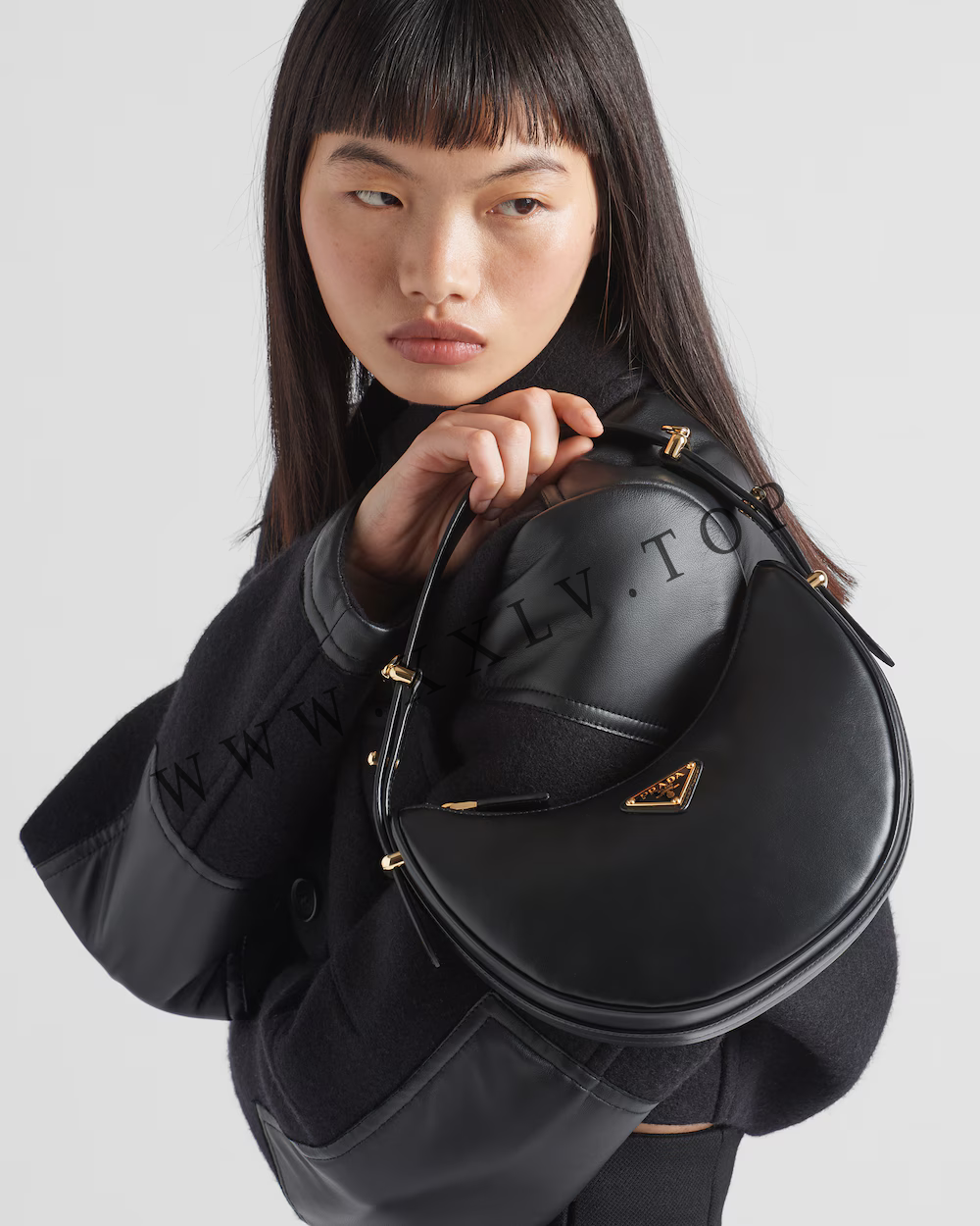 Prada Arqué small leather shoulder bag - Image 3