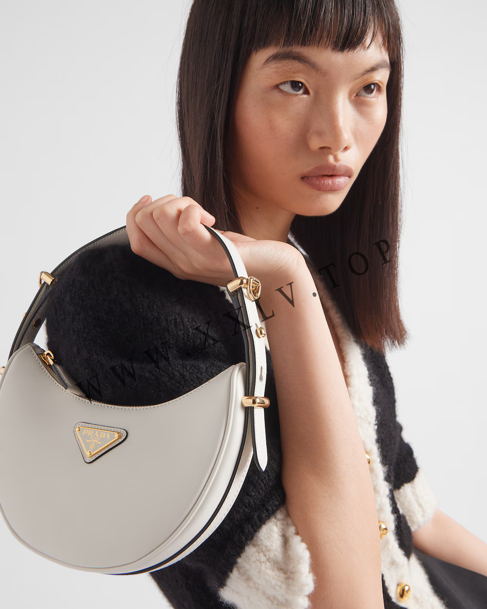 Prada Arqué leather mini shoulder bag - Image 5