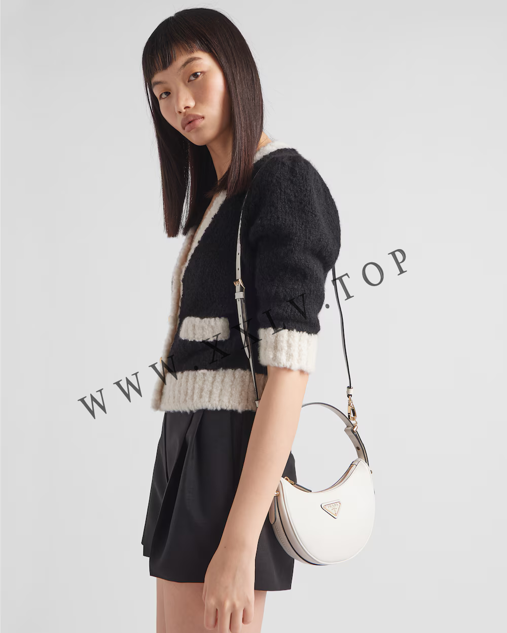 Prada Arqué leather mini shoulder bag - Image 4