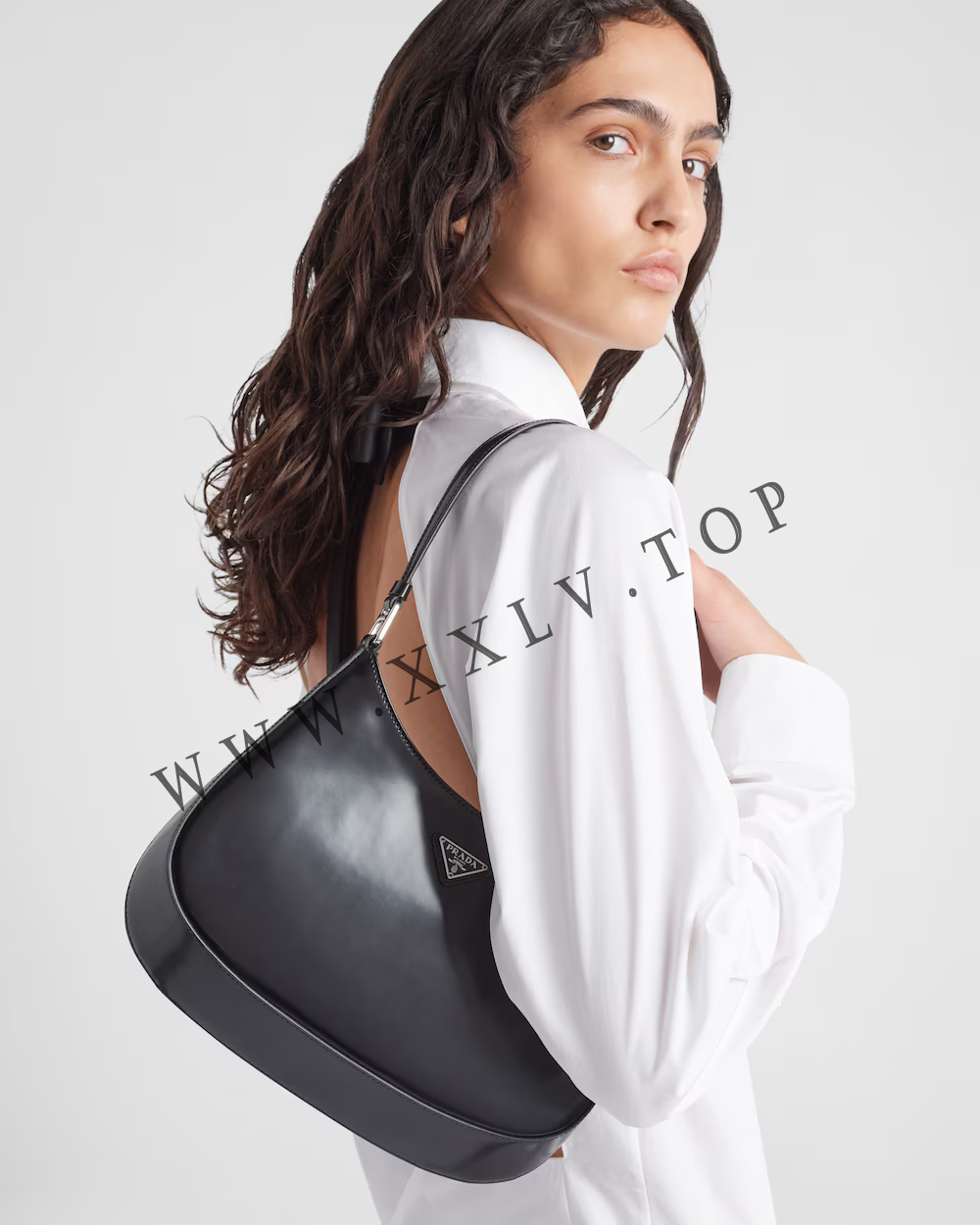 Prada Cleo brushed leather shoulder bag - Image 3