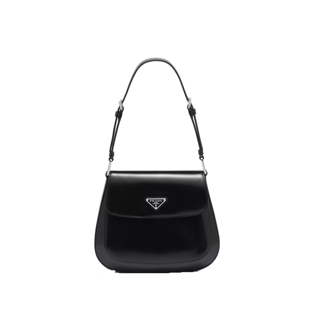 Medium Prada Cleo brushed leather shoulder bag