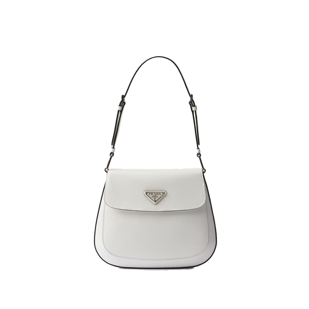 Medium Prada Cleo brushed leather shoulder bag