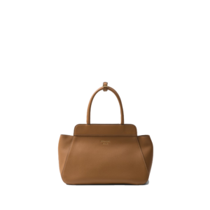 Medium leather tote bag