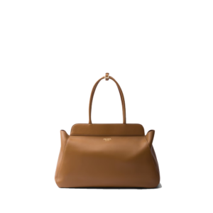 Large leather tote bag