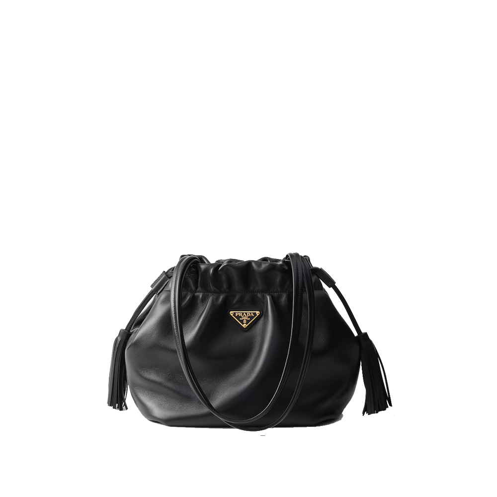 Nappa leather shoulder bag
