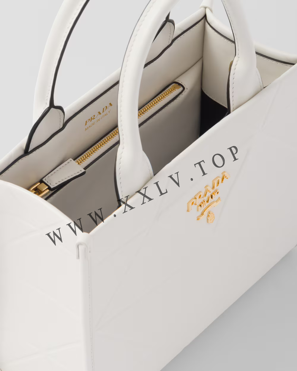 Mini Prada Symbole leather bag with stitching - Image 5