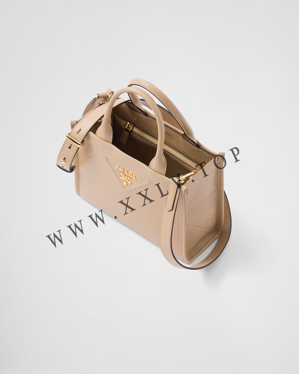 Mini Prada Symbole leather bag with stitching - Image 5
