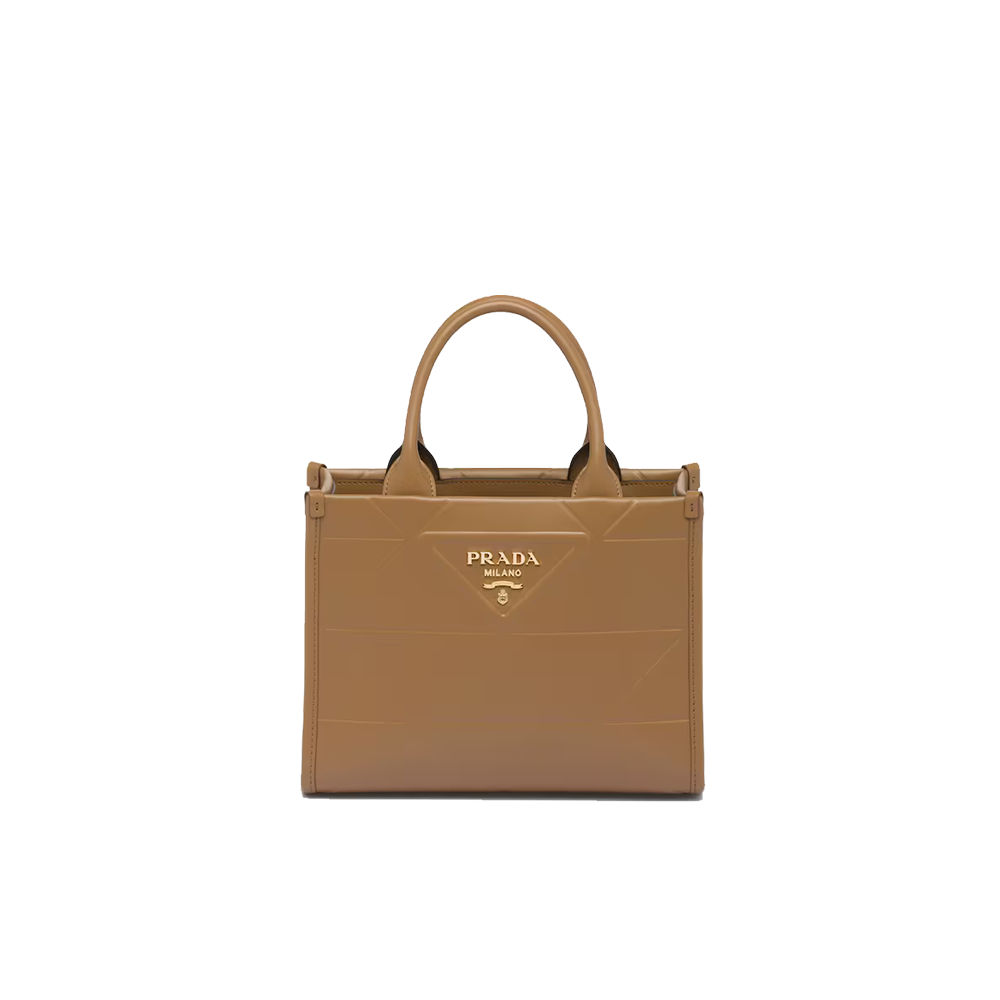 Mini Prada Symbole leather bag with stitching