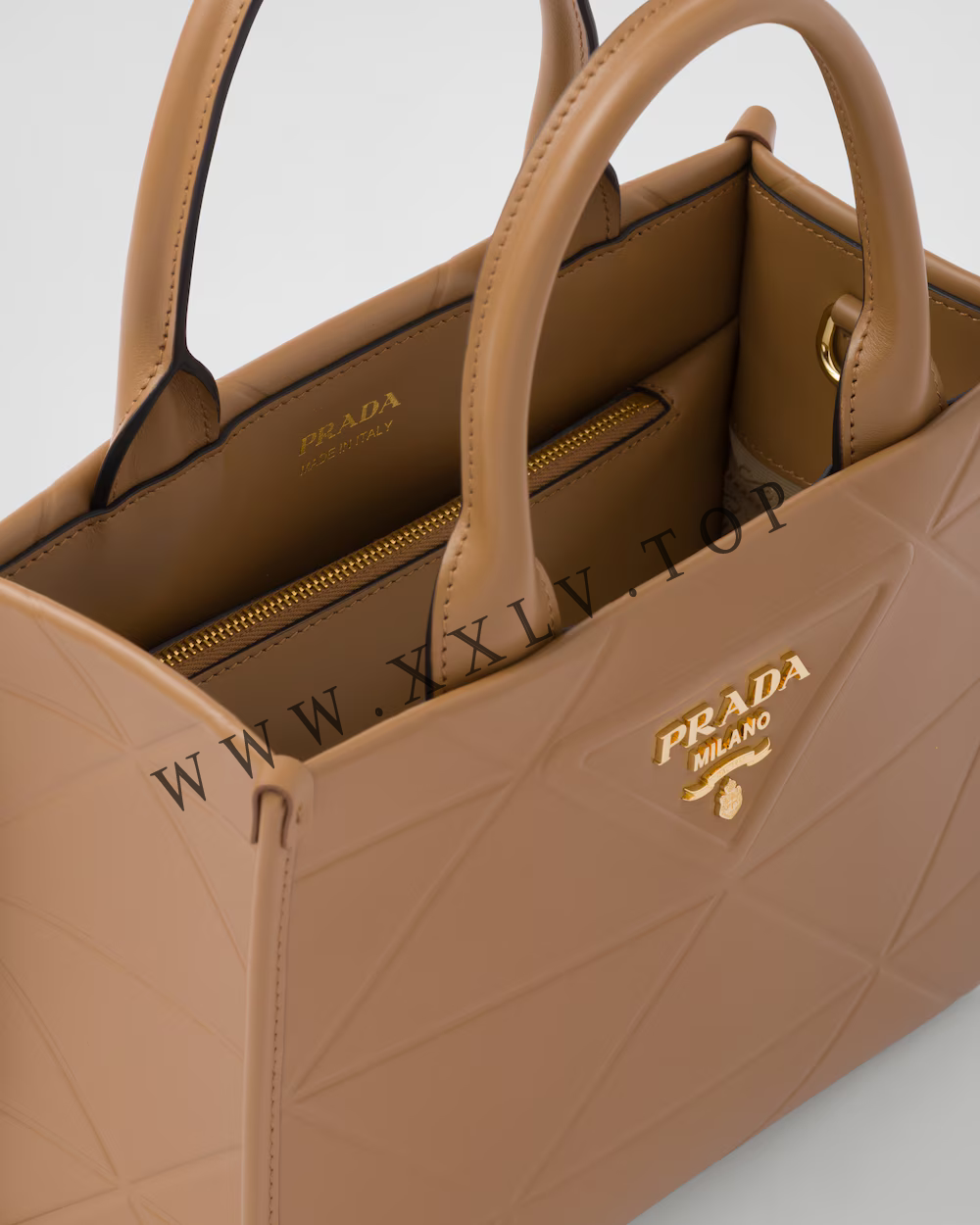 Mini Prada Symbole leather bag with stitching - Image 2