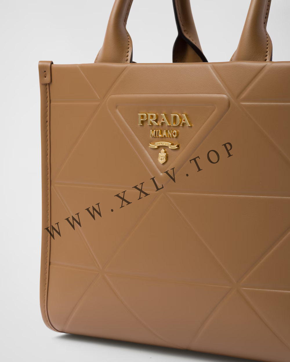 Mini Prada Symbole leather bag with stitching - Image 3