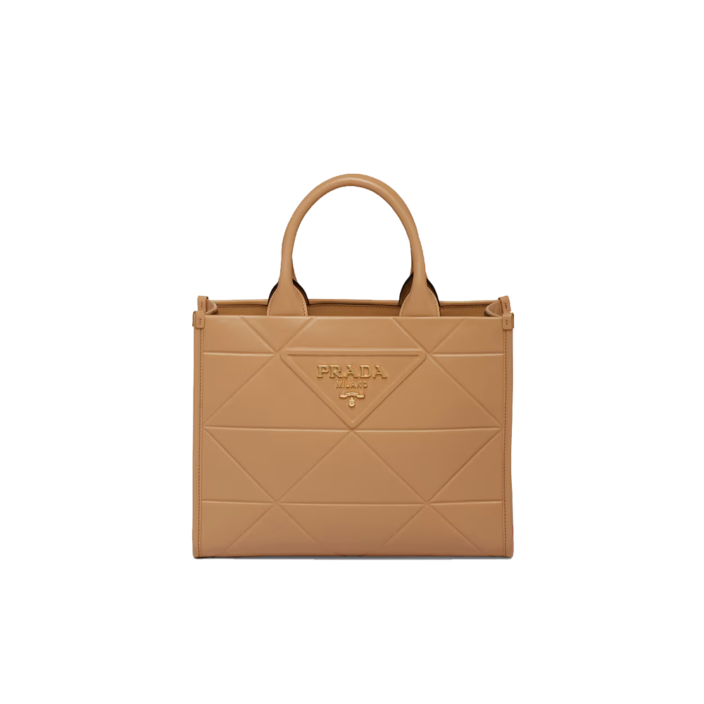 Small leather Prada Symbole bag with topstitching