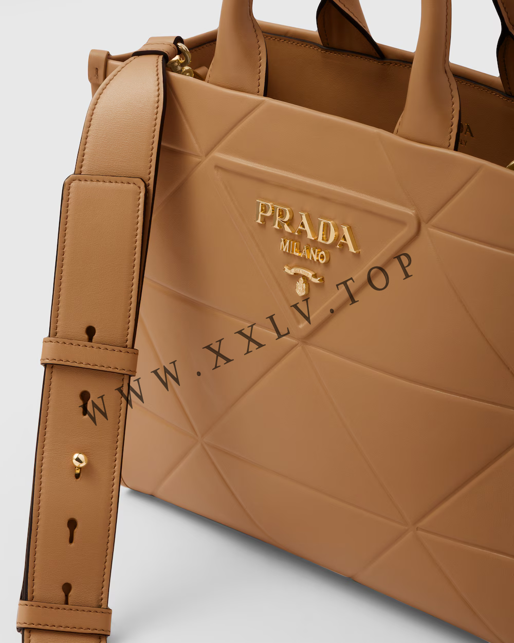 Small leather Prada Symbole bag with topstitching - Image 3