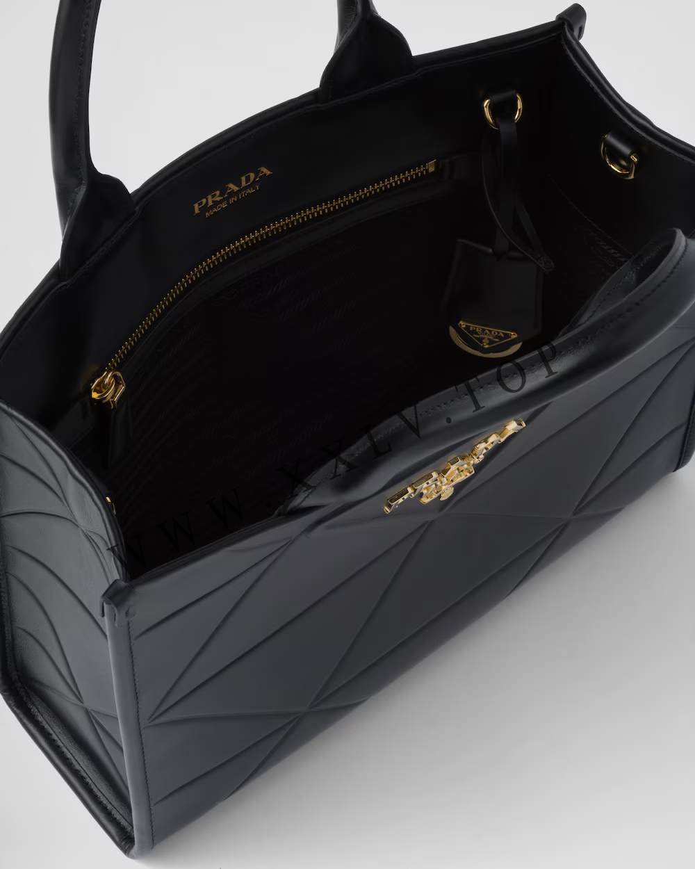 Small leather Prada Symbole bag with topstitching - Image 2