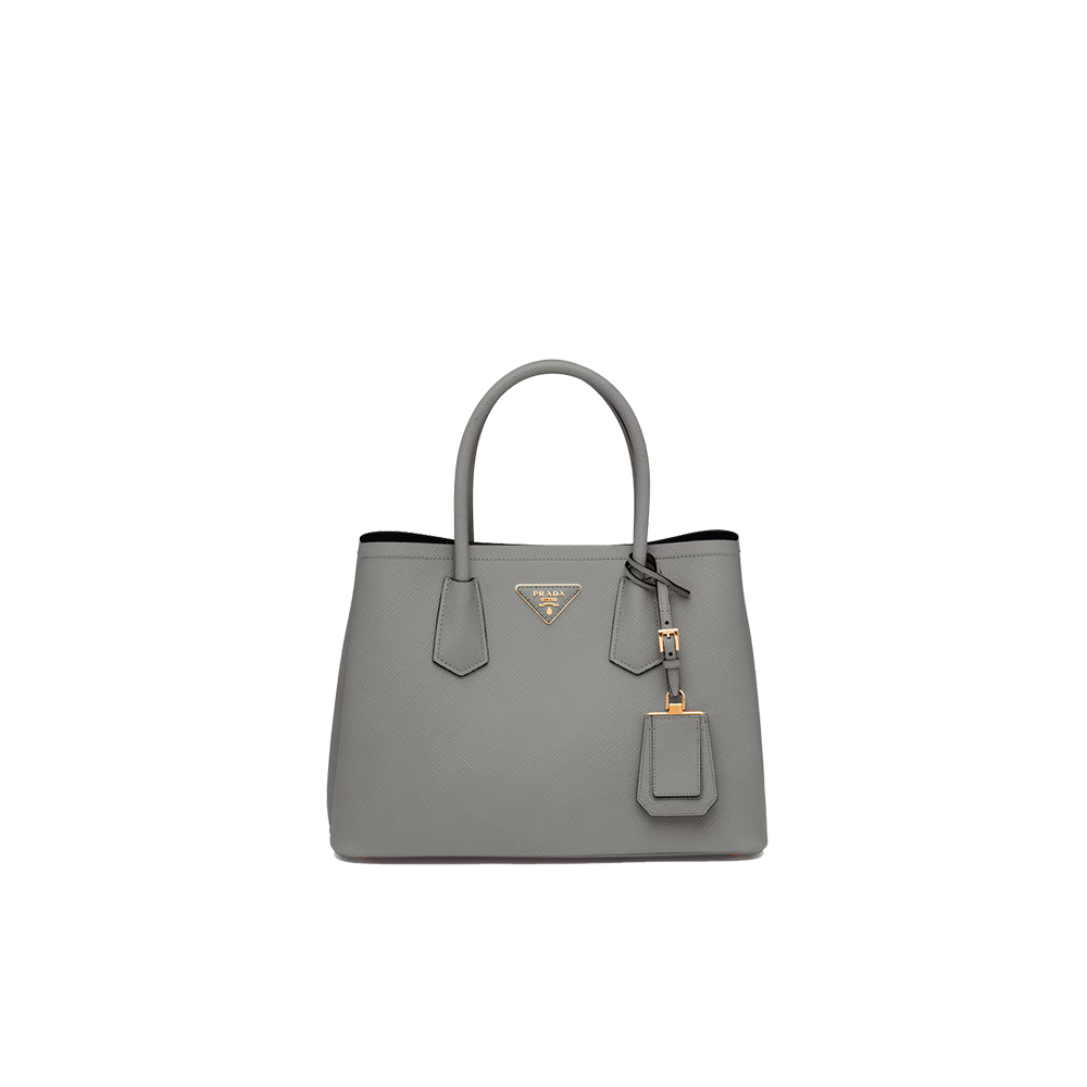 Small Saffiano Leather Double Prada Bag