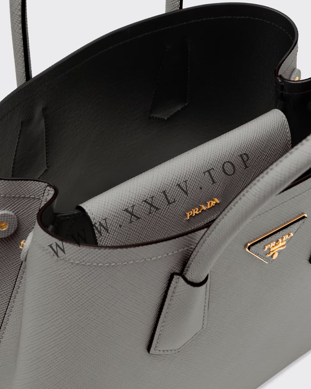 Small Saffiano Leather Double Prada Bag - Image 2