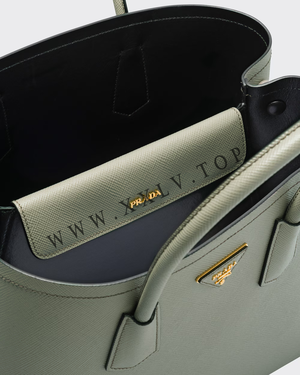 Medium Saffiano Leather Double Prada Bag - Image 2