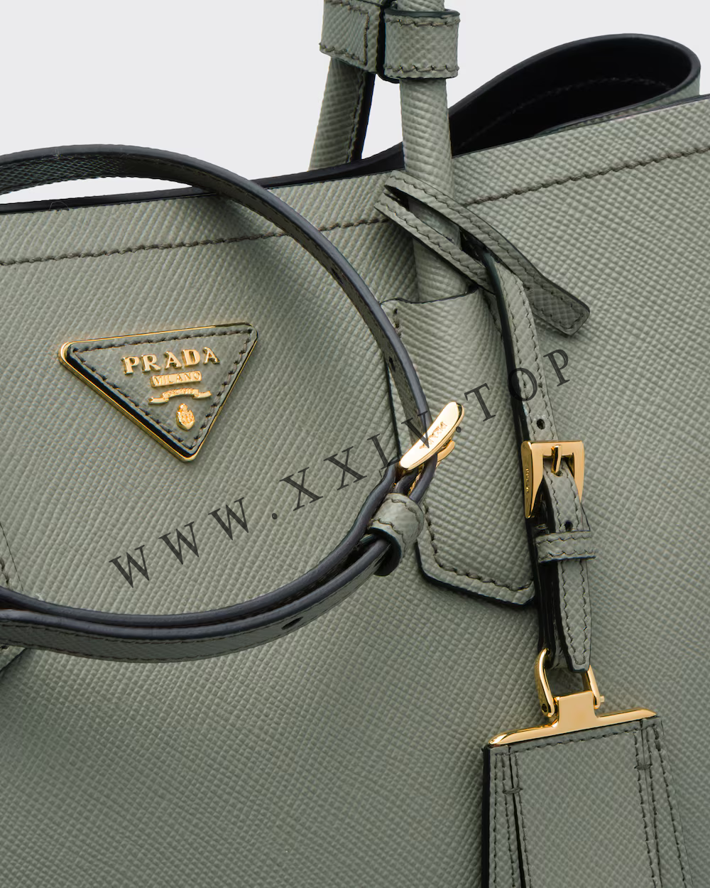 Medium Saffiano Leather Double Prada Bag - Image 3