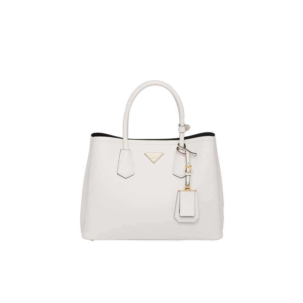Medium Saffiano Leather Double Prada Bag