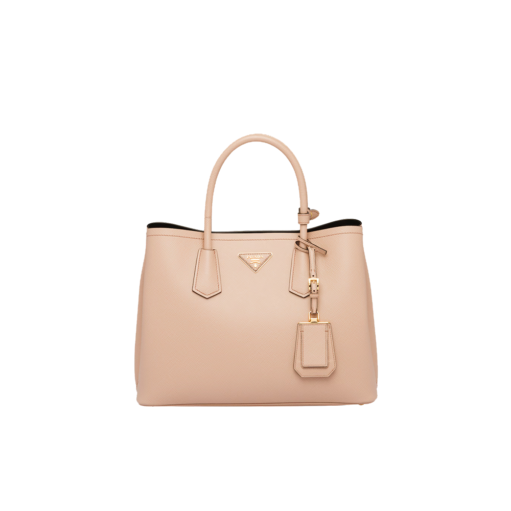 Medium Saffiano Leather Double Prada Bag