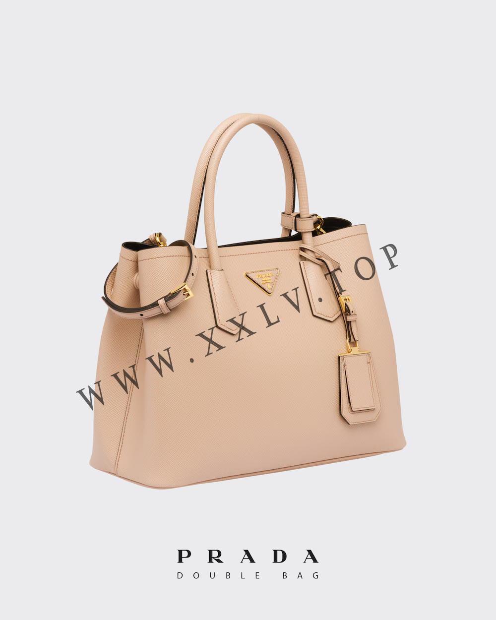 Medium Saffiano Leather Double Prada Bag - Image 5