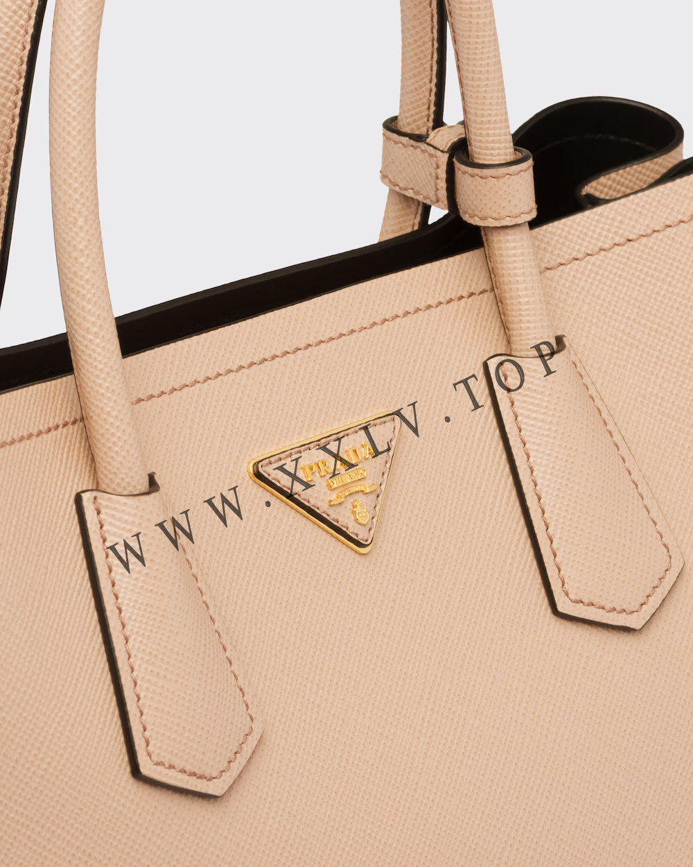 Medium Saffiano Leather Double Prada Bag - Image 4