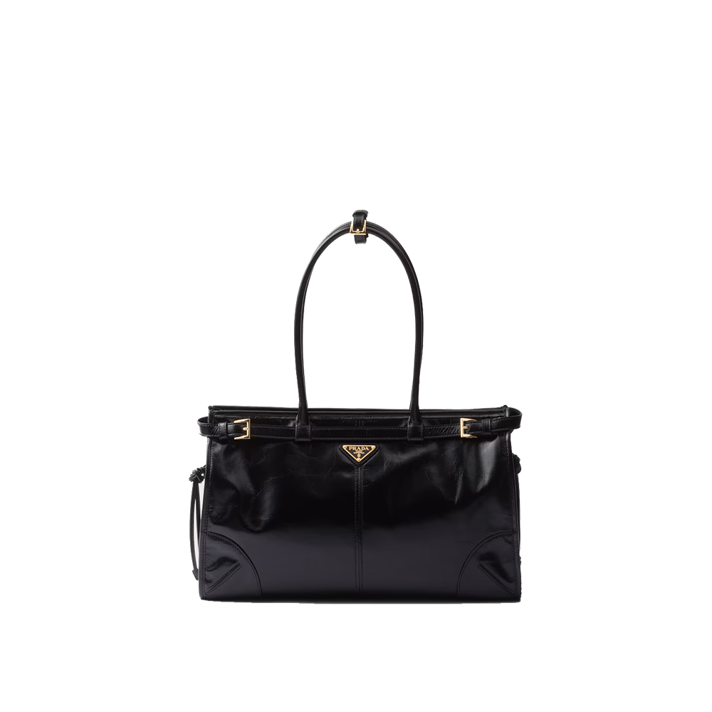 Large leather handbag