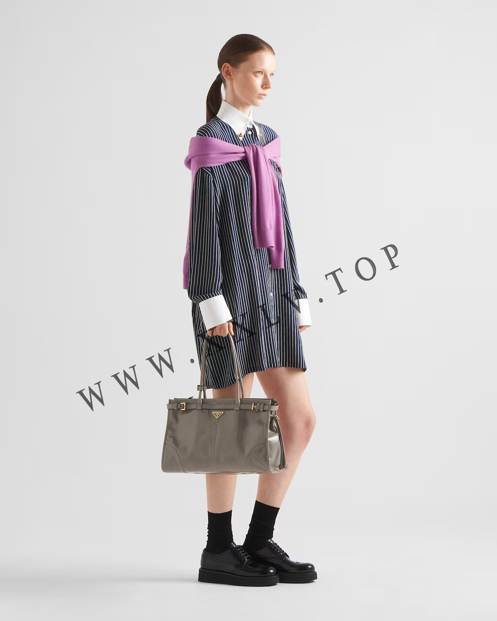 Large leather handbag - Image 4