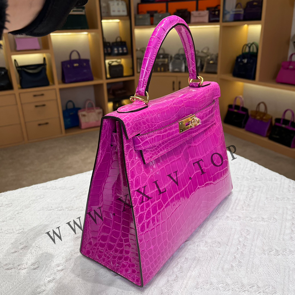 KELLY 28 (28*22*10cm) Pure hand work American Crocodile 19#22#25#28#32#35#40# can be customized - Image 3