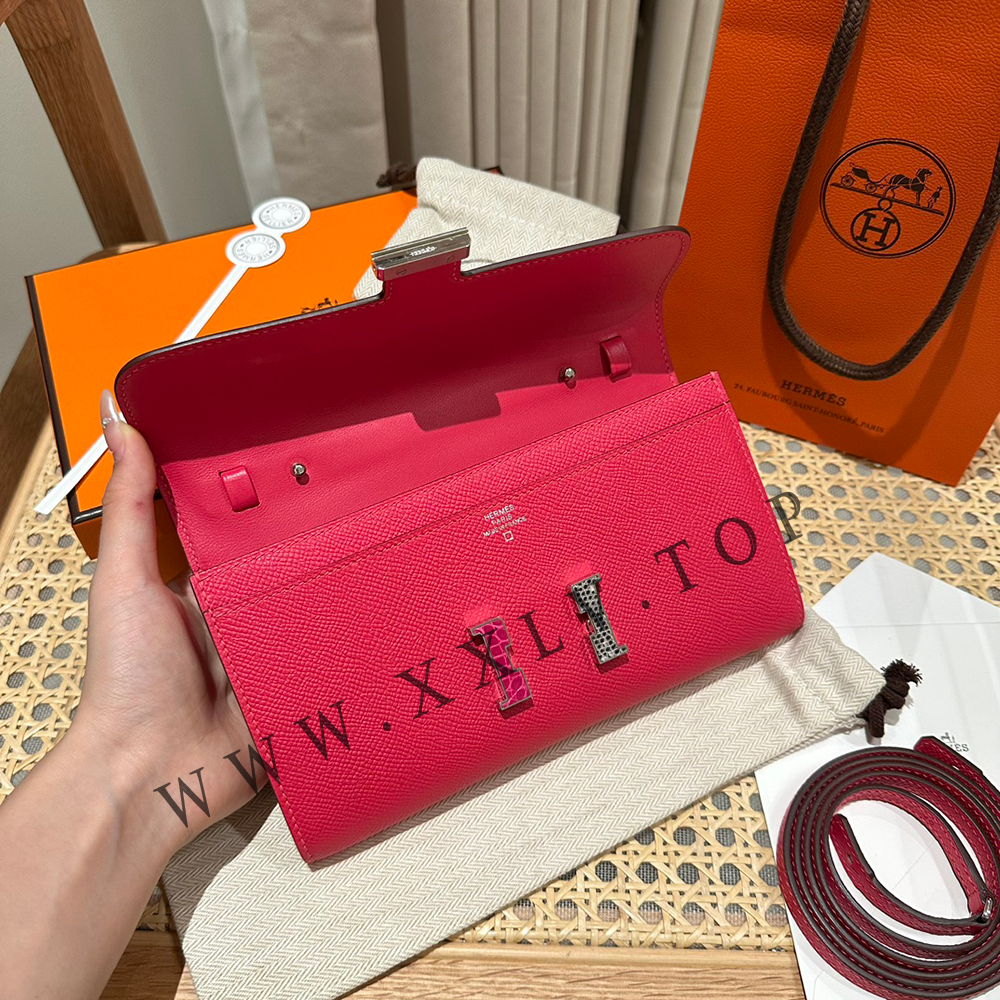 HERMES CONSTANCE WALLET TO GO ETOUPE EPSOM GOLD HARDWARE (22*3.5*11cm) - Image 8
