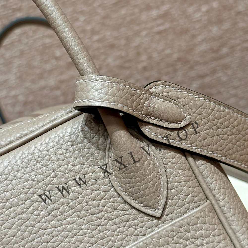 HERMES LINDY 26 WHITE EVERCOLOR GOLD HARDWARE (26*18*12cm) - Image 8