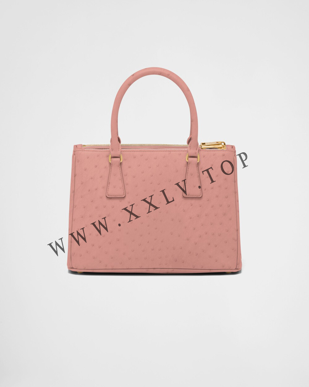 Medium Prada Galleria ostrich leather bag - Image 4