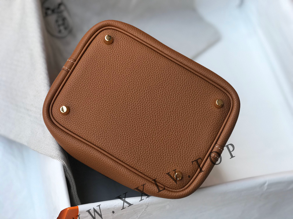 HERMES PICOTIN LOCK 18 MIMOSA MATTE ALLIGATOR AND LIME CLEMENCE TOUCH PALLADIUM HARDWARE(18*13*18cm) - Image 4
