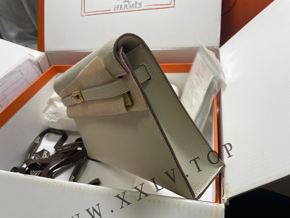 HERMES KELLY ELAN VEAU MADAME ETOUPE SILVER HARDWARE (28*15*5cm) - Image 6