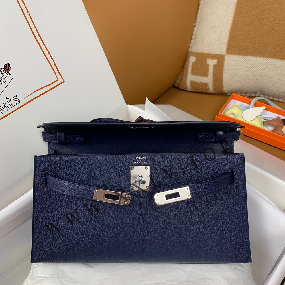 HERMES KELLY ELAN VEAU MADAME ETOUPE SILVER HARDWARE (28*15*5cm) - Image 3