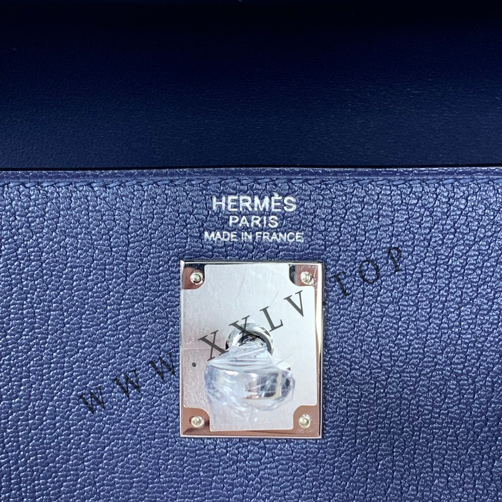 HERMES KELLY ELAN VEAU MADAME ETOUPE SILVER HARDWARE (28*15*5cm) - Image 4