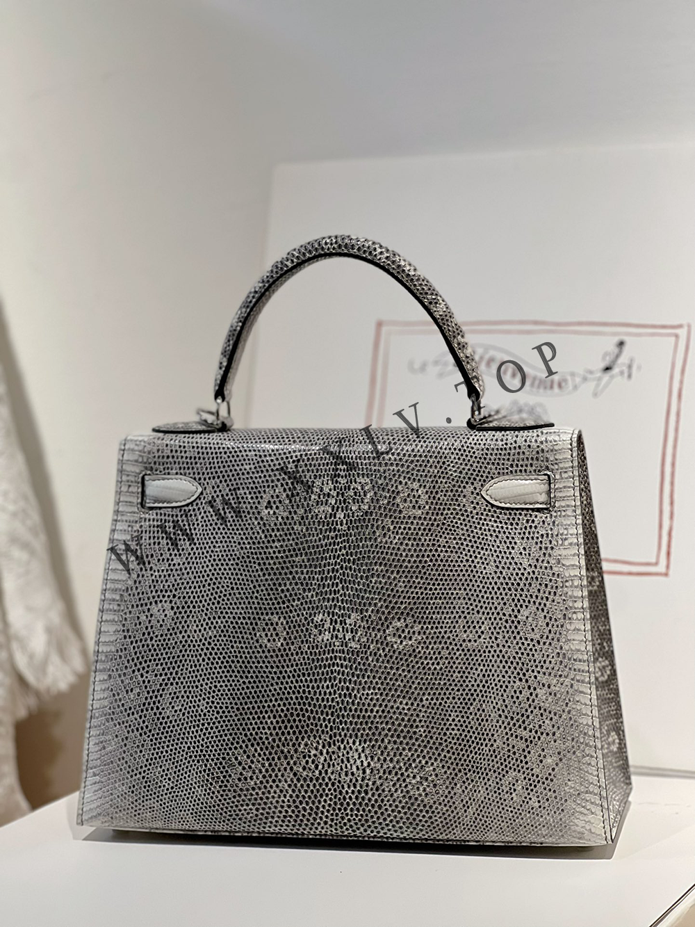 KELLY SELLIER 28 (28*22*10cm)Pure hand work Lizard skin 19#22#25#28#32#35#40# can be customized - Image 6