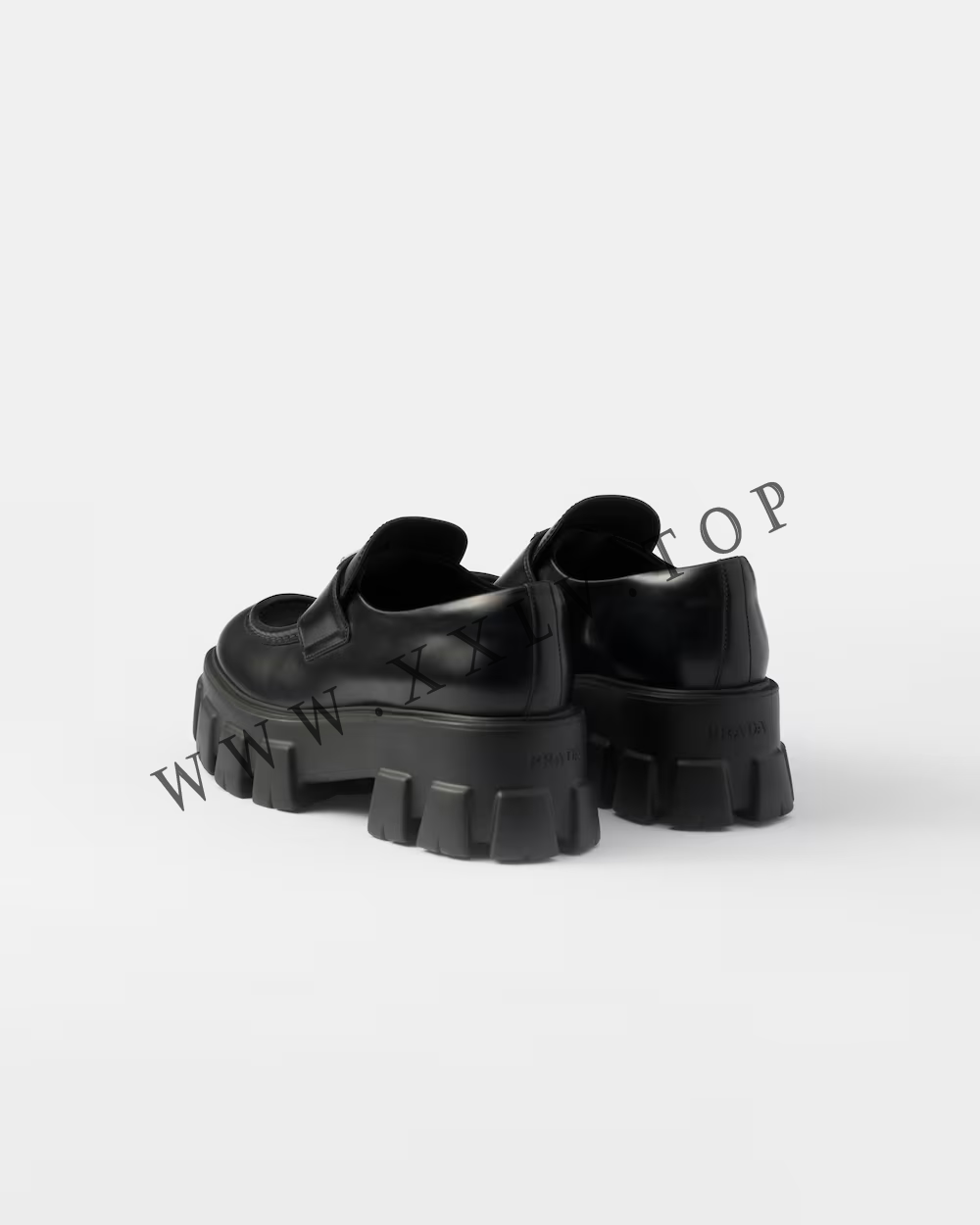 Brushed leather Monolith loafers - Image 5