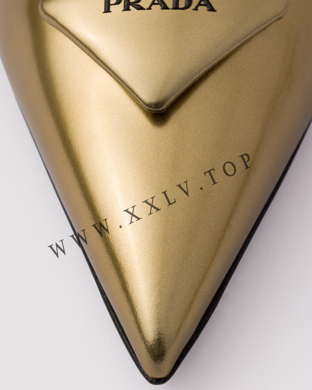 Metallic leather slingback pumps - Image 5