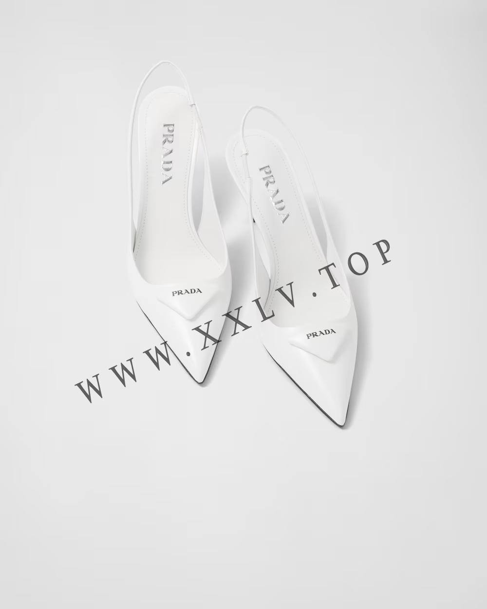 Brushed leather slingback pumps - Image 5
