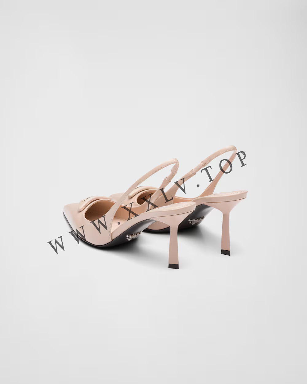 Brushed leather slingback pumps - Image 4