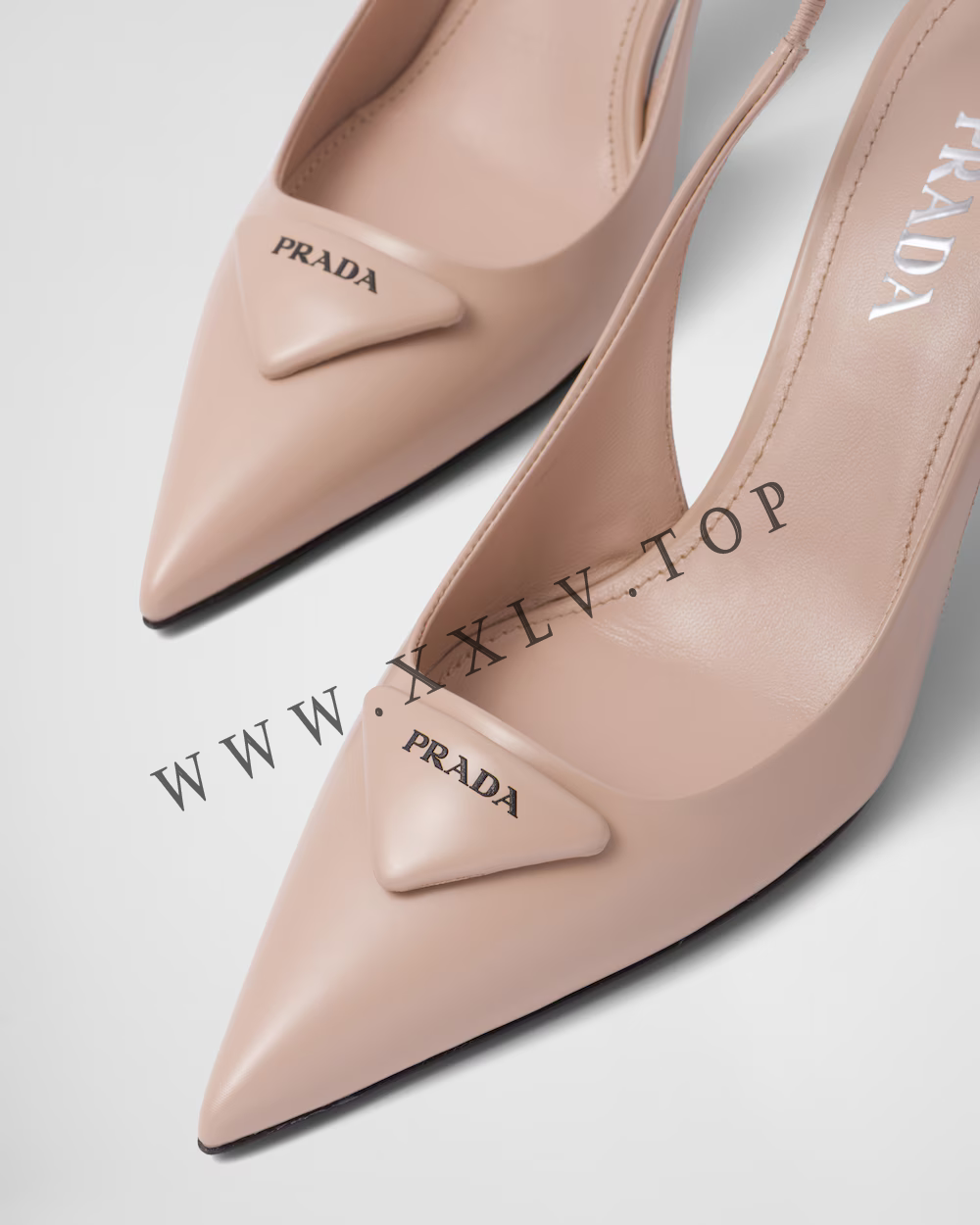 Brushed leather slingback pumps - Image 5